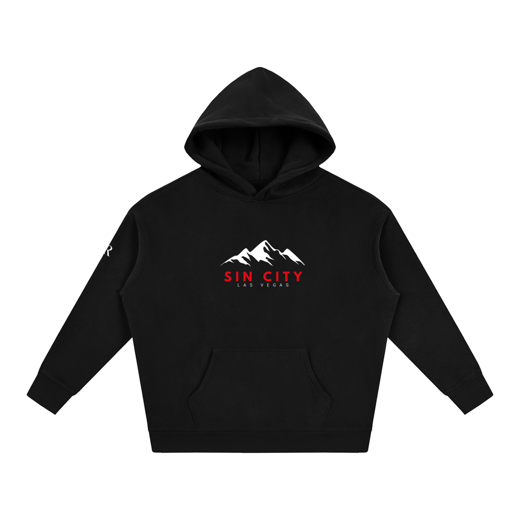Oversize Sin City Hoodie - Black