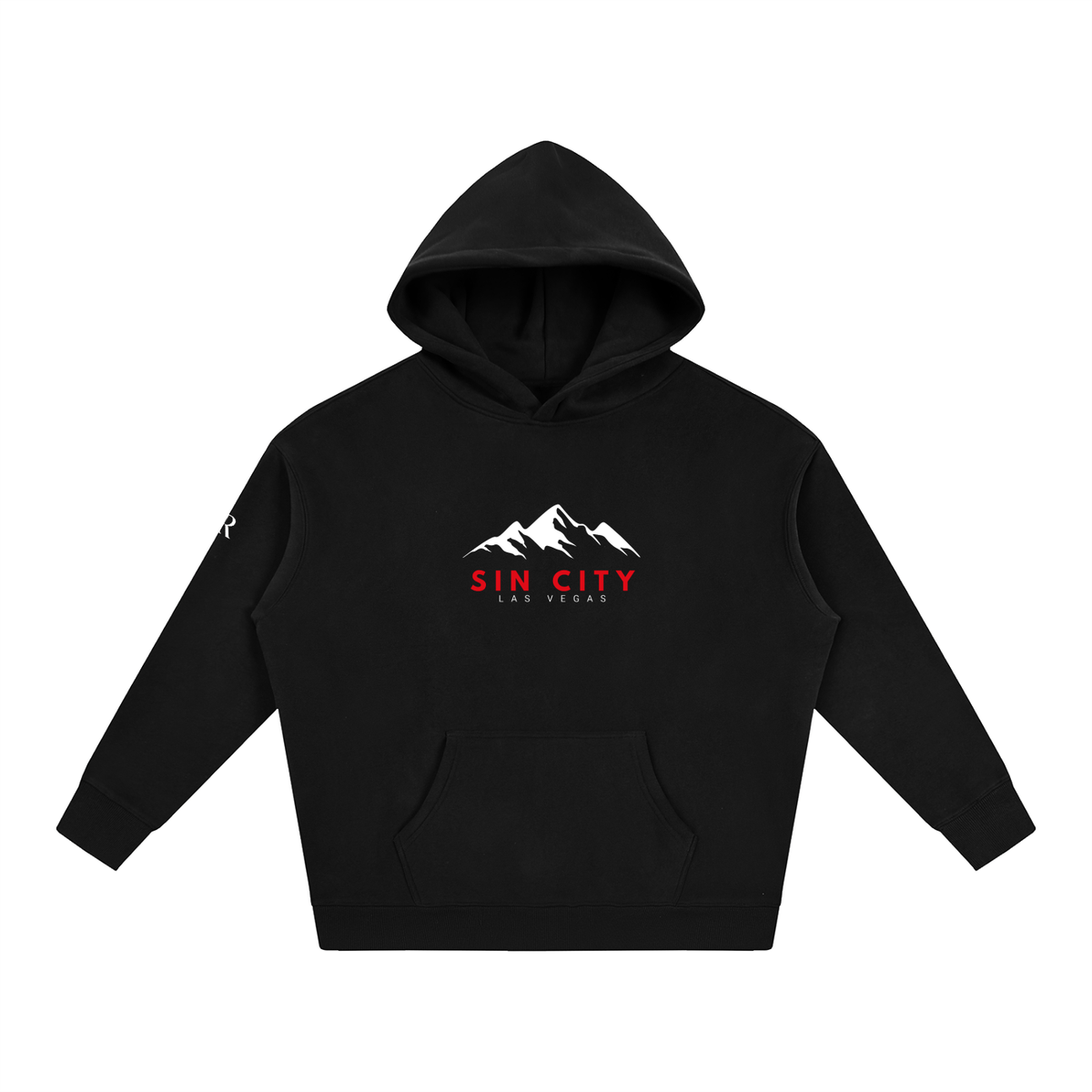 Oversize Sin City Hoodie - Black